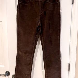 NYDJ, size 10, rich brown corduroy. Barely worn-great condition.